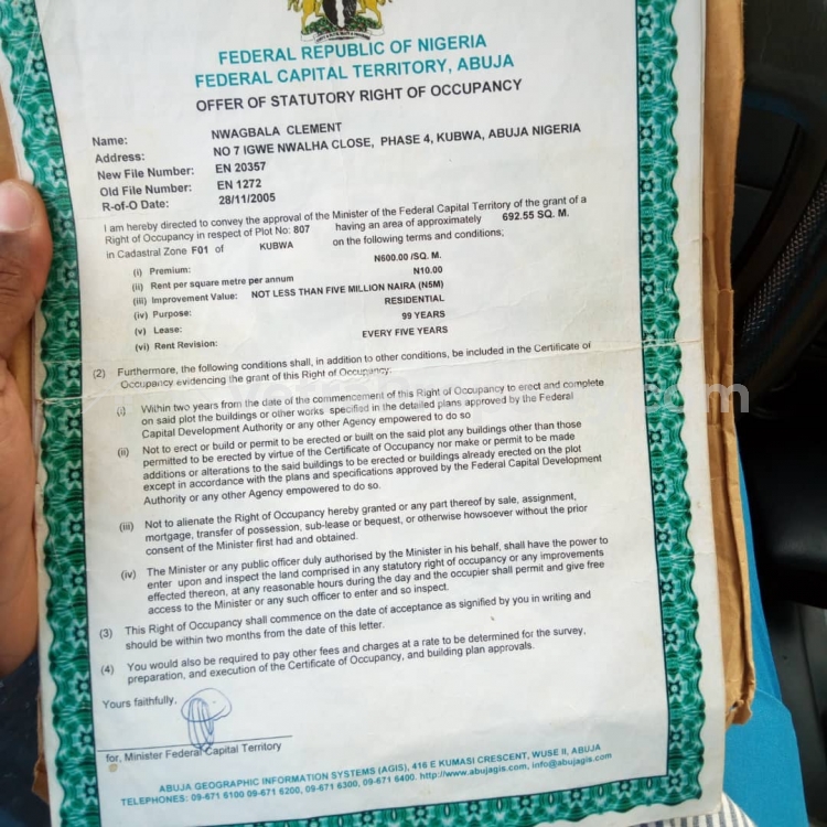  Fo1 Land By Military Pension Board Axis For Sale(2020 Give Away Offer)  Land for Sale Kubwa Abuja Vetra  Property