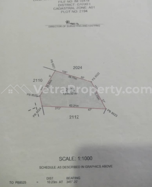  A Plot Of Land Measuring 889.17sqm  889 Meter Square of Land for Sale Wuye Abuja Vetra  Property