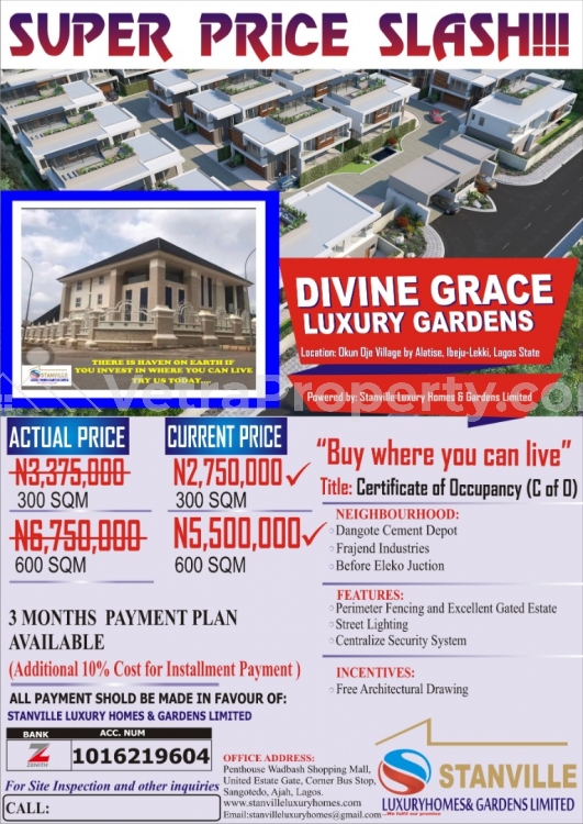  Genuine C Of O Land For Sale  Land for Sale Ibeju Lekki Lagos Vetra  Property