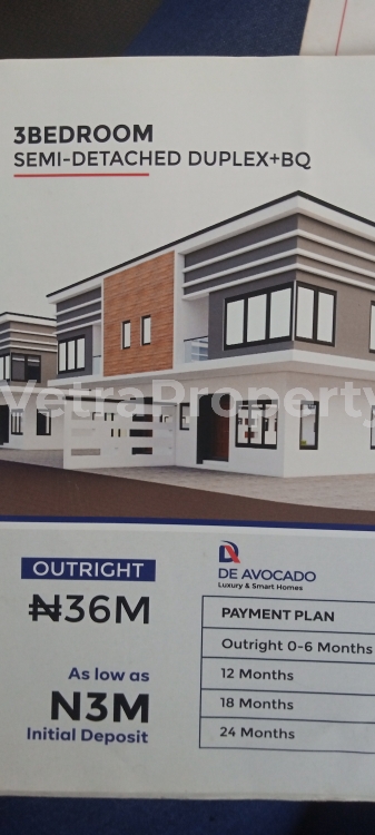  Newly Built 3 Bedroom Semi Detached Duplex With Bq  4 bedroom Semi-Detached Duplex for Sale Ajah Lagos Vetra  Property
