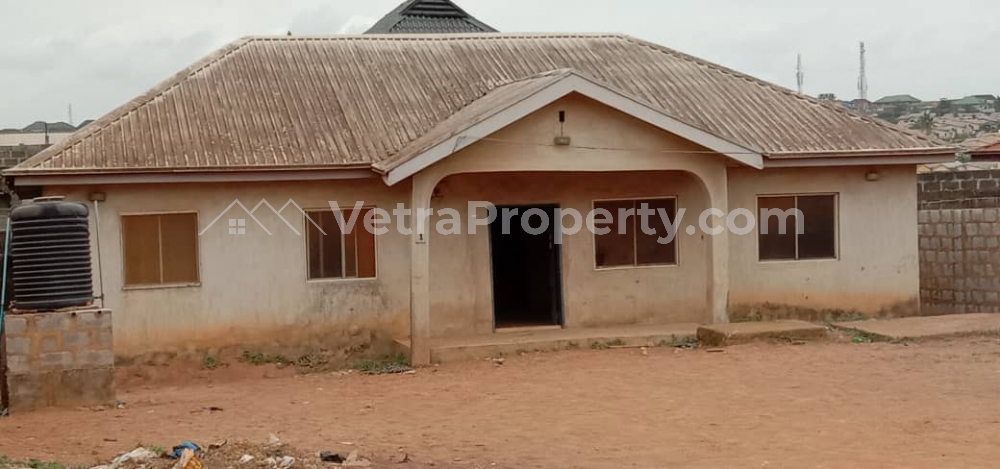  A Bungalow Setback Of Both 3bedroom, Mini Flat And A Roomself Contained On Full Plot Of Land, At New London Oke Oko Baruwa  Detached Bungalow for Sale Ipaja Lagos Vetra  Property