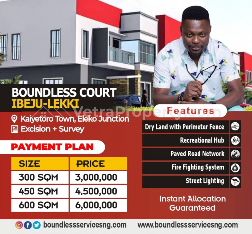  Dry Land At Boundless Court Ibeju Lekki Eleko  600 Meter Square of Land for Sale Ibeju Lekki Lagos Vetra  Property
