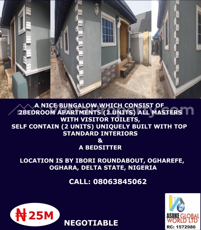  A Nice Bungalow House  2 bedroom House for Sale Ethiope West Delta Vetra  Property