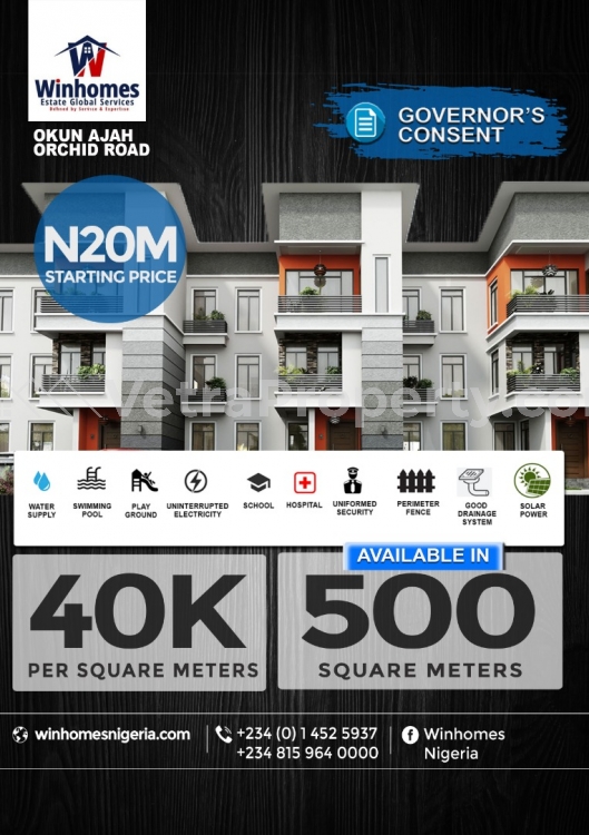  Affordable Plots In A Serene Environment  500 Meter Square of Land for Sale Lekki Lagos Vetra  Property