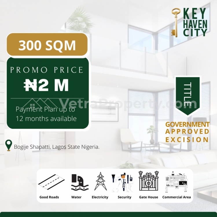  Key Haven City Epe  300 Meter Square of Land for Sale Ibeju Lekki Lagos Vetra  Property