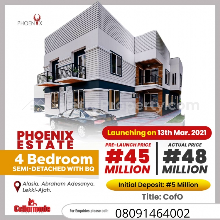  4 Bedroom Duplex At Pre Launch Price Of 45m  4 bedroom Semi-Detached Duplex for Sale Lekki Lagos Vetra  Property