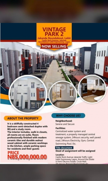  Newly Built 2 And 3 Bedroom Apartment  3 bedroom Detached Duplex for Sale Lekki Lagos Vetra  Property