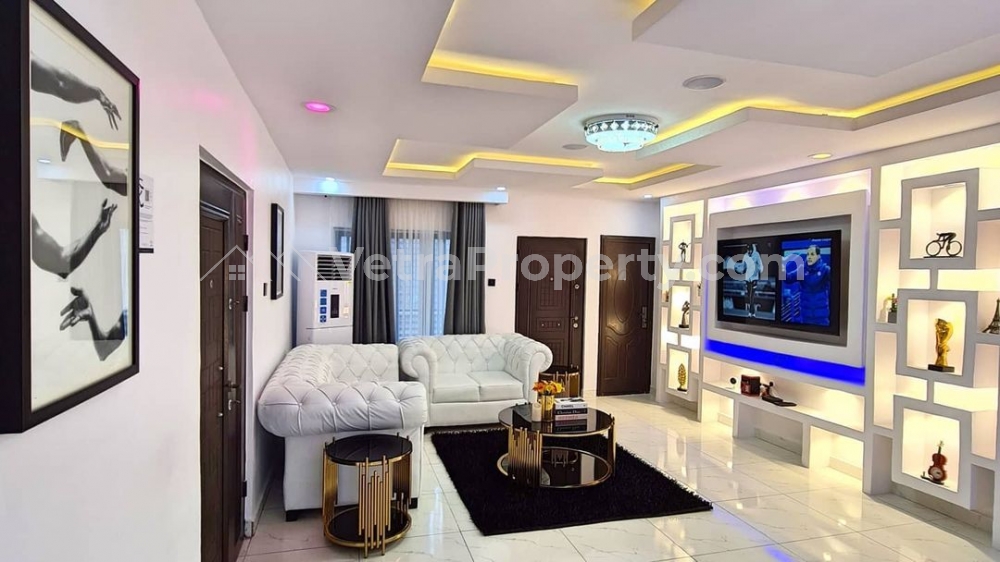  Luxurious 3 Bedroom Smart Apartment With Voice Control On Everything.  3 bedroom House for Short let Ajah Lagos Vetra  Property