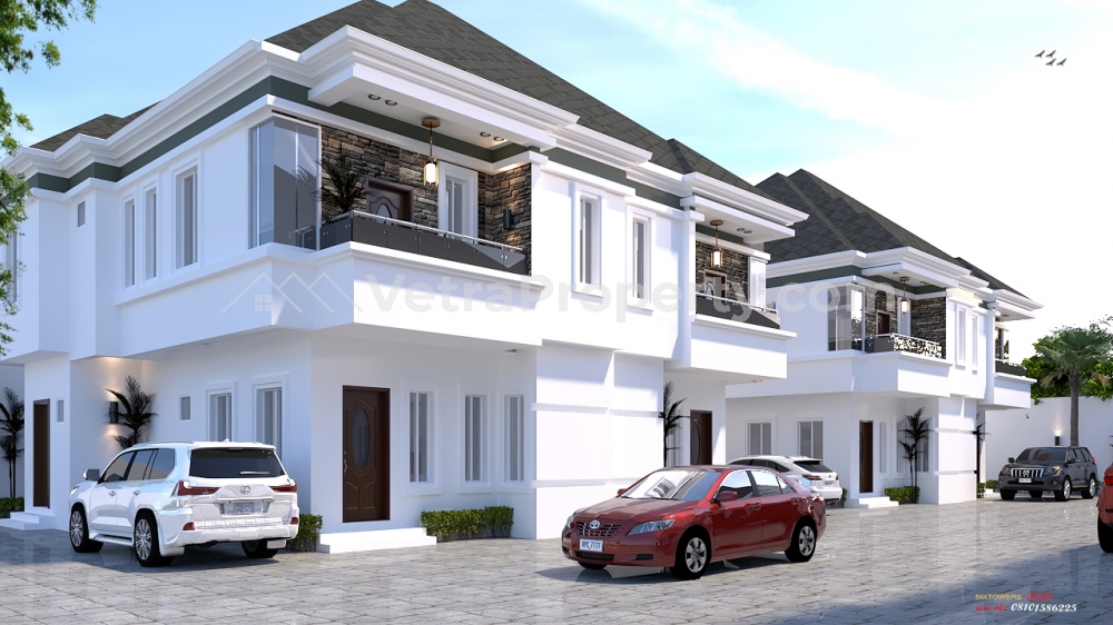  Newly Built 4 Bedroom Semi-detached Duplex With Bq In A Serene And Gated Community  4 bedroom Semi-Detached Duplex for Sale Lekki Lagos Vetra  Property