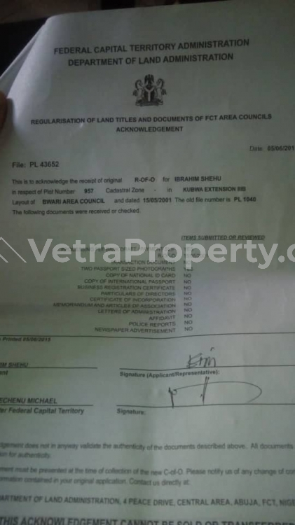  1000sqm Land (residential)  1,000 Meter Square of Land for Sale Kubwa Abuja Vetra  Property