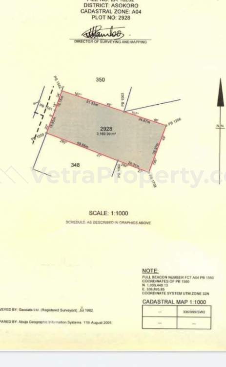 3169sqm Low Density  Land for Sale Asokoro Abuja Vetra  Property