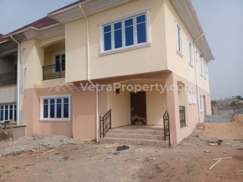  Newly Built 4 Bedroom Semi Detached Duplex With A Room Bq  4 bedroom Semi-Detached Duplex for Rent Lugbe Abuja Vetra  Property