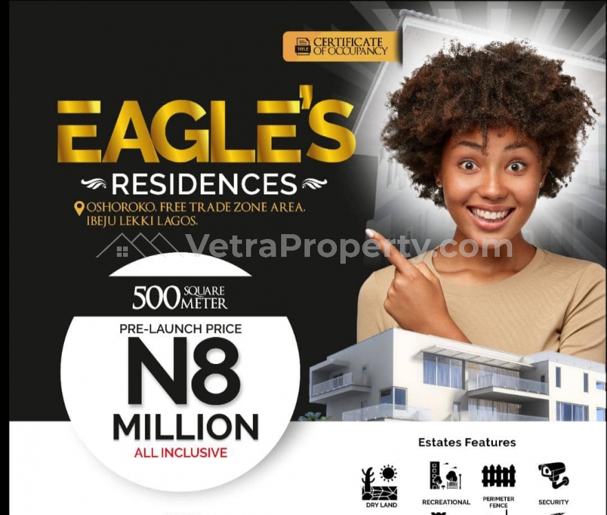  Land. Surrounded By Landmark Developments  Land for Sale Ibeju Lekki Lagos Vetra  Property