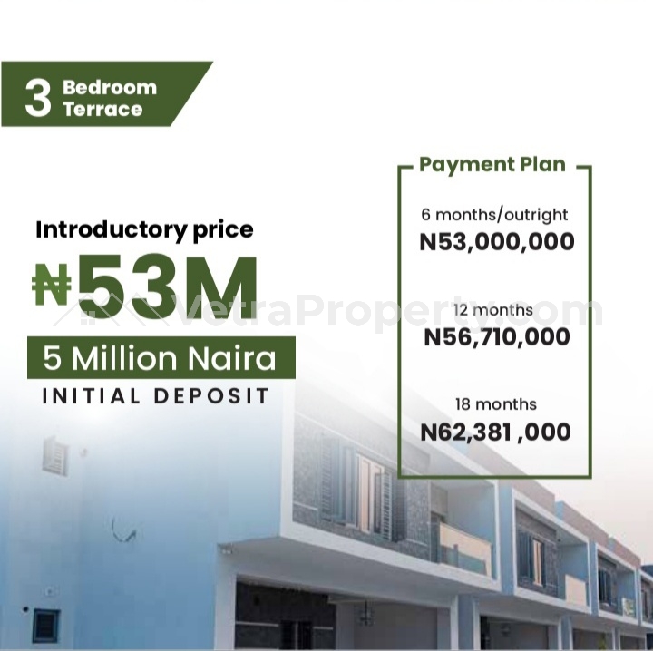  Newly Built 3bedroom Terrace Duplex With Bq  3 bedroom Terraced Duplex for Sale Ajah Lagos Vetra  Property