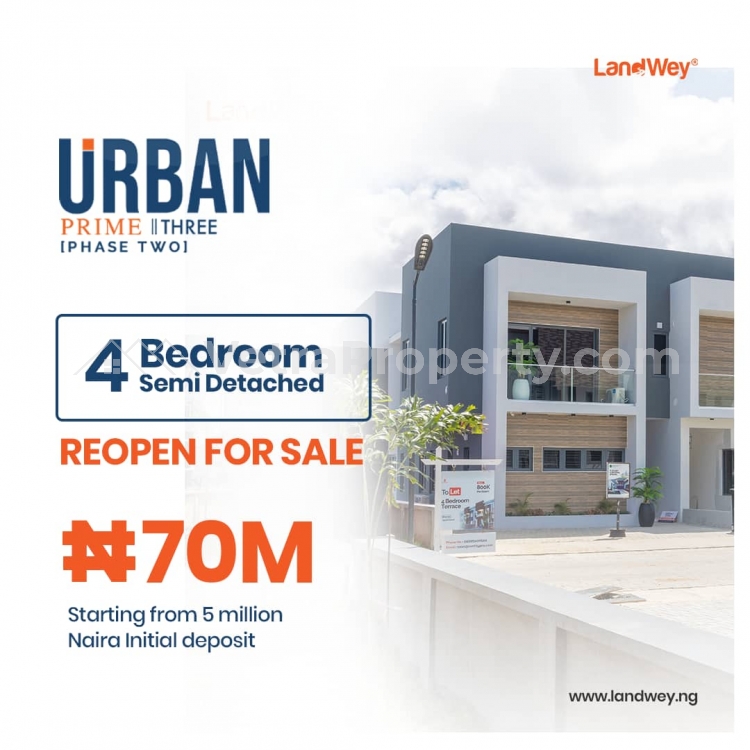  4bedroom Semi-detached Duplex.  4 bedroom House for Sale Ajah Lagos Vetra  Property