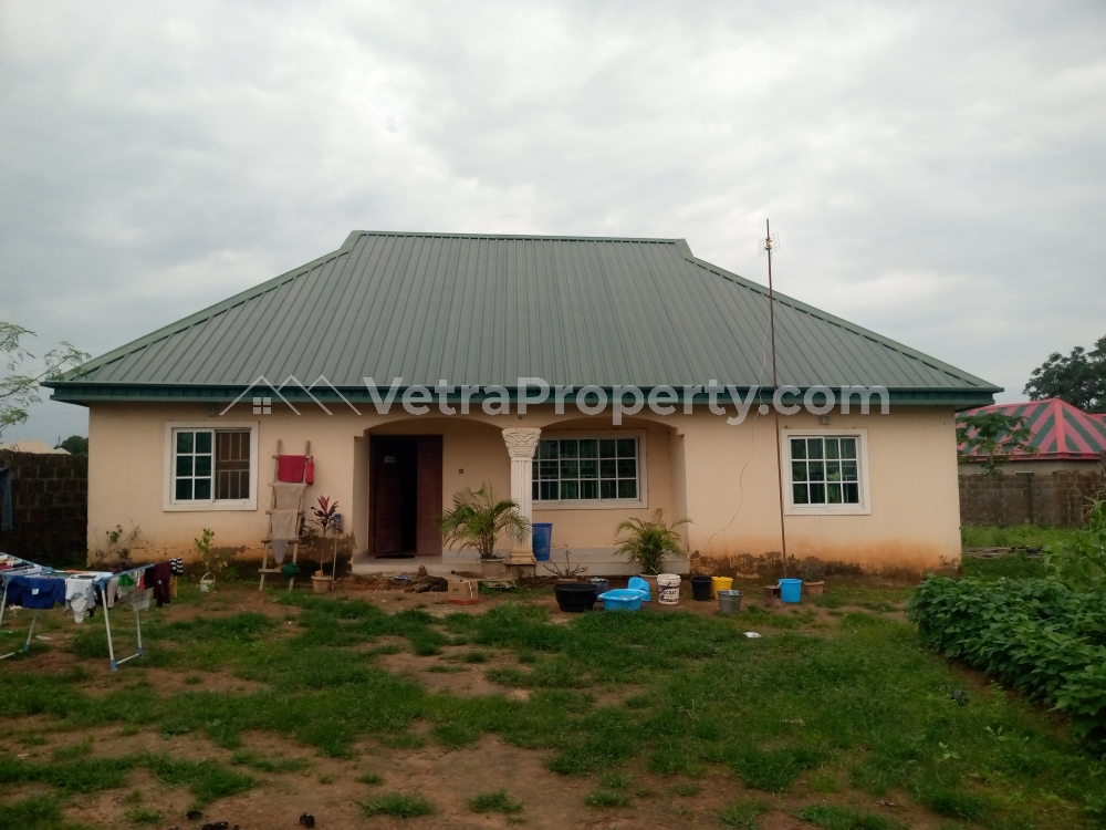 3 Bedroom Flat, On Two Plots, Fenced And Gated  3 bedroom Detached Bungalow for Sale Chikun Kaduna Vetra  Property