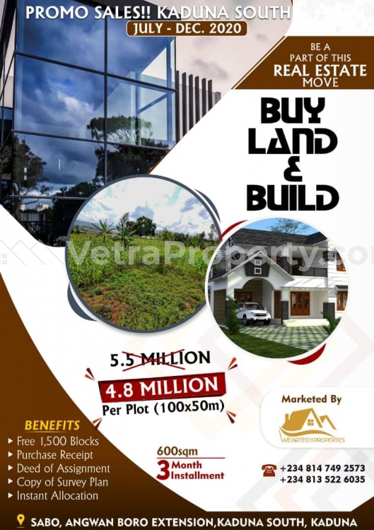  Promo Sales Of Plots Of Land In Angean Boro Area Of Kaduna, Sabo.  Land for Sale Kaduna South Kaduna Vetra  Property
