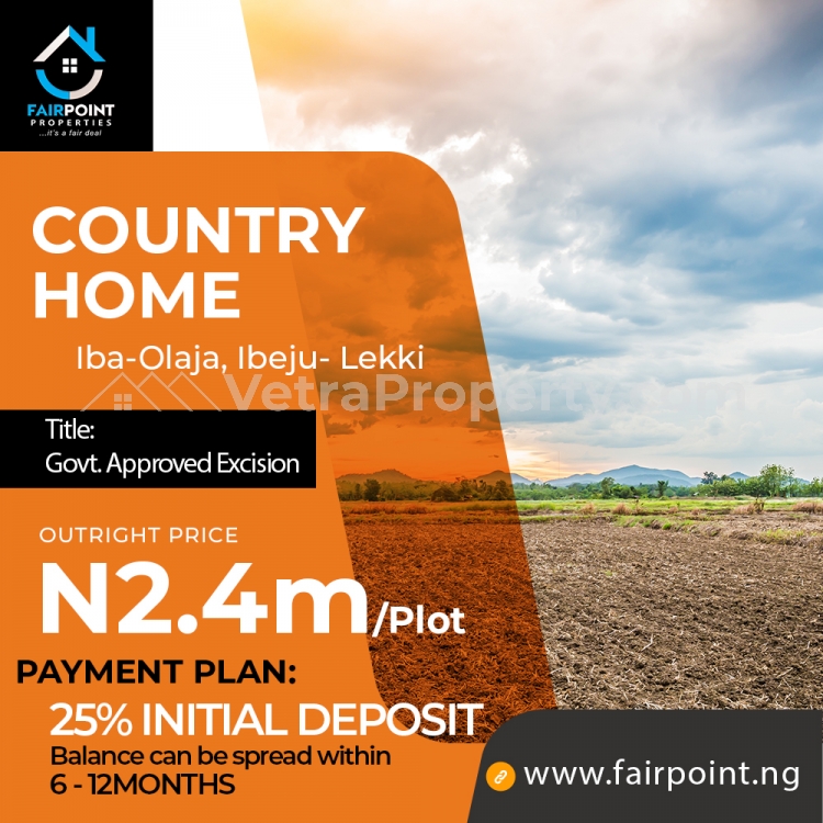  Land For Sale At Iba-oloja, Ibeju Lekki Lagos  Land for Sale Ibeju Lekki Lagos Vetra  Property