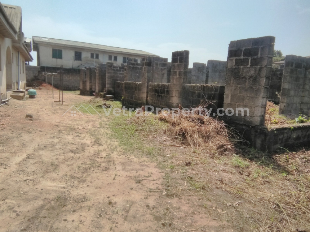  One Plot Of Land With Two Units Of 3bedrm Flat. Fenced With Gate  Land for Sale Egbe Lagos Vetra  Property