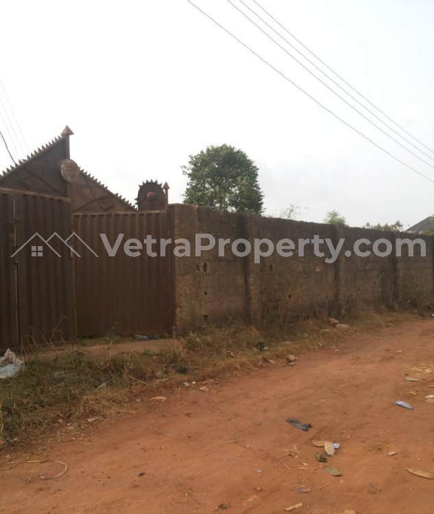  Bungalow On Over One Plot. Fenced With Gate And Water  Land for Sale Egbe Lagos Vetra  Property