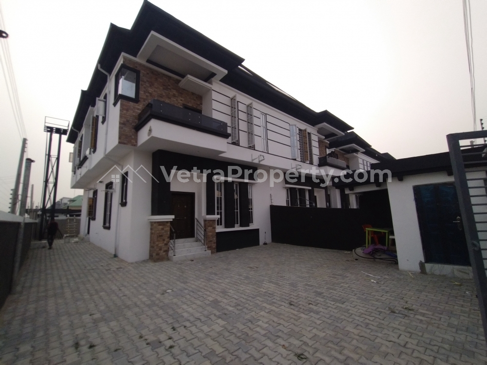  Newly Built 4 Bedrooms Semi Detached Duplex & Bq  4 bedroom Semi-Detached Duplex for Rent Lekki Lagos Vetra  Property