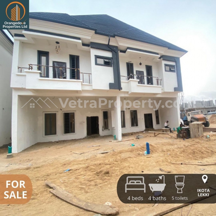  Newly Built 4 Bedroom Semi Detached Duplex For Sale!!!  4 bedroom Detached Duplex for Sale Lekki Lagos Vetra  Property