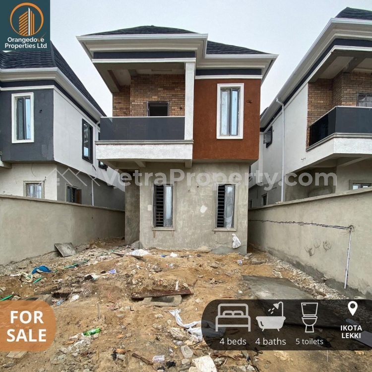  Newly Built 4 Bedroom Detached Duplex For Sale  Detached Duplex for Sale Lekki Lagos Vetra  Property