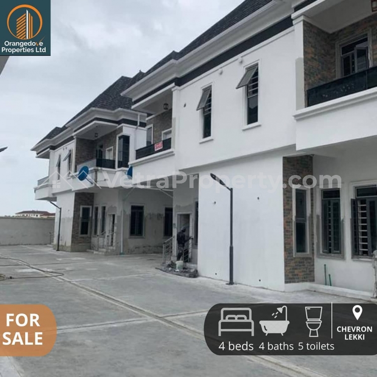  Newly Built 4 Bedroom Semi Detached With Bq In Chevron Axis(oral Estate)  4 bedroom Semi-Detached Duplex for Sale Lekki Lagos Vetra  Property