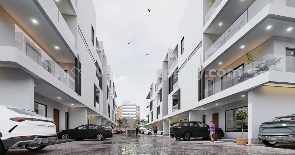  4 Bedroom Terrace With Bq At Ocean Palms Ii Estate Meadow Hall Way, Ikate, Lekki  4 bedroom Terraced Duplex for Sale Lekki Lagos Vetra  Property