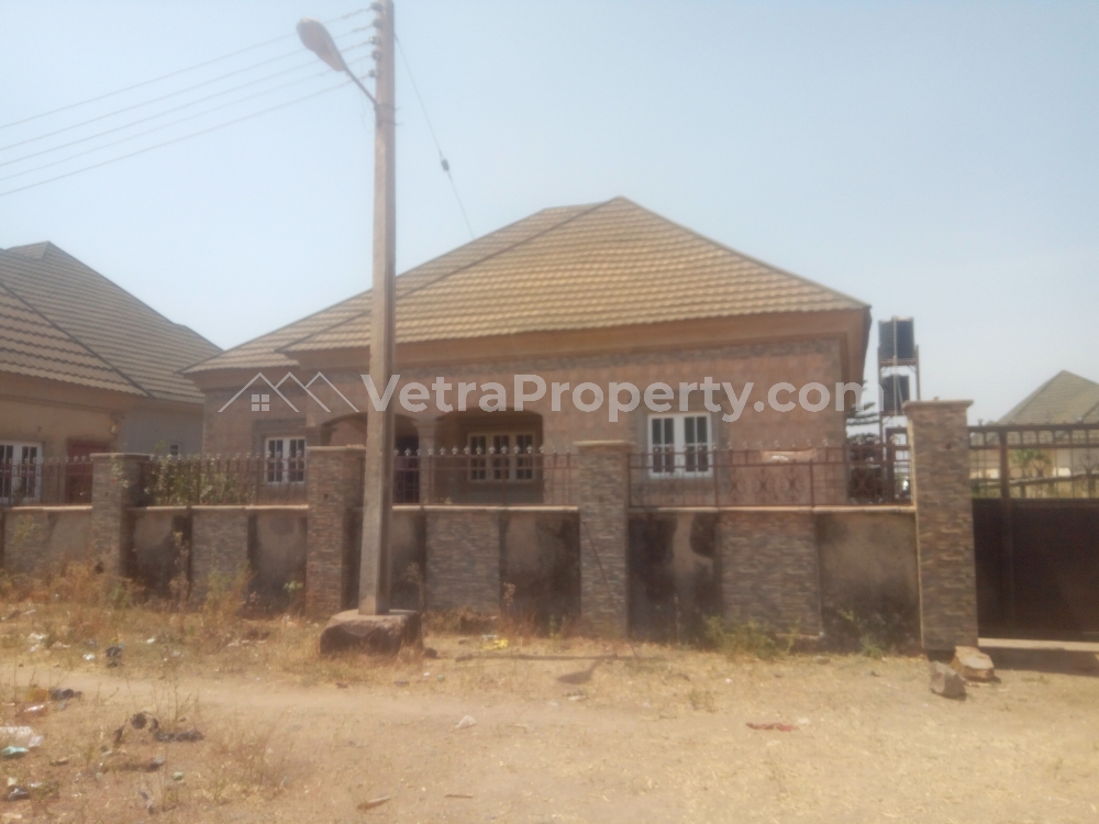  3bedroom Bungalow With 2rooms Bq For Sale In Suparcell Estate Apo Abuja  3 bedroom Detached Bungalow for Sale Apo Abuja Vetra  Property
