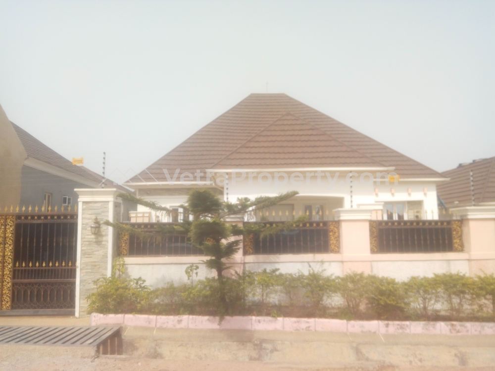  Furnished and Standard 3bedroom bungalow with 2rooms BQ for sale in an estate after Godab estate Lifecamp Abuja  3 bedroom House for Sale Life Camp Abuja Vetra  Property