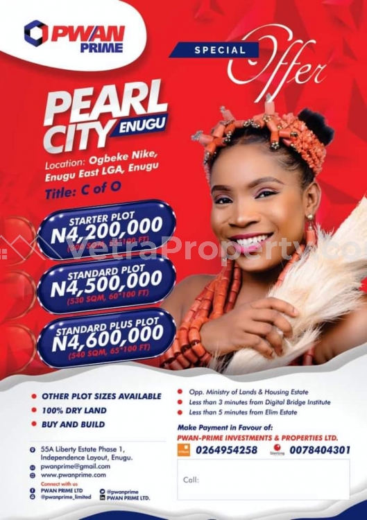  Land For Sale  1 Plot of Land for Sale Enugu Enugu Vetra  Property