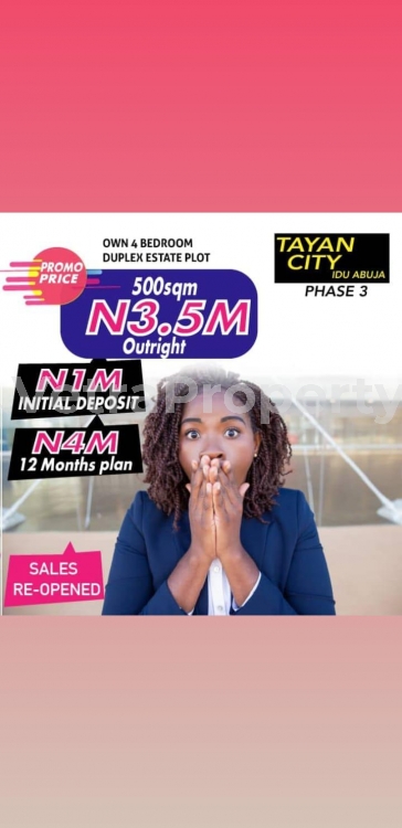  Residential Plots Of Land  500 Meter Square of Land for Sale Idu Abuja Vetra  Property