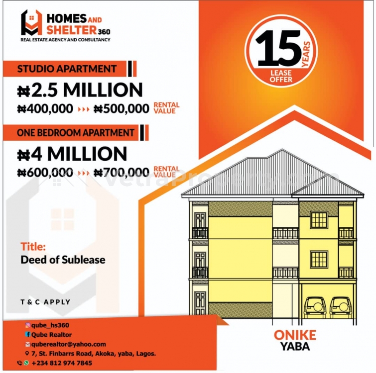  Own A Unit Of Mini Flat For A Lease Period Of 15years And Earn Rental Returns Of Up To 600,000 Annually  Mini Flat for Rent Yaba Lagos Vetra  Property
