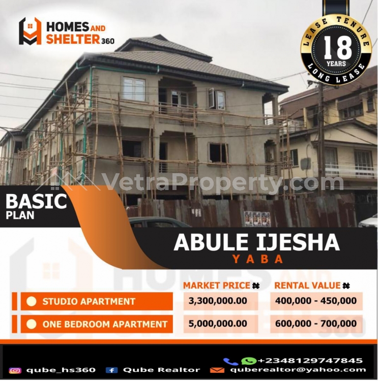  Own a unit of self contain for a lease period of 18years and earn rental returns  Flat for Sale Yaba Lagos Vetra  Property