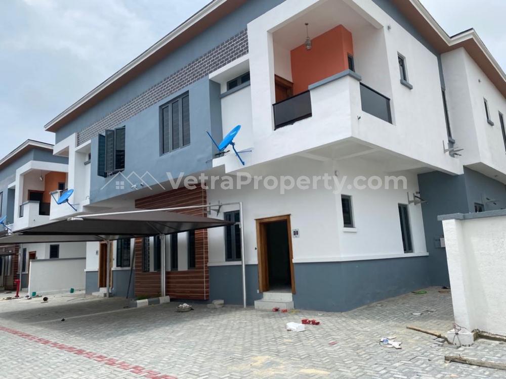  Serviced 4 bedroom semi detached duplex with bq  4 bedroom House for Sale Lekki Lagos Vetra  Property