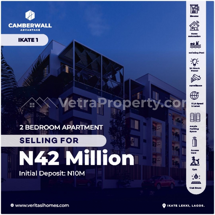  CAMBERWALL ADVANTAGE IKATE SELLING 2,3,4BEDROOM  2 bedroom House for Sale Lekki Lagos Vetra  Property
