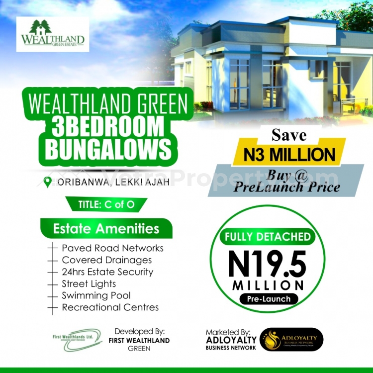  WEALTHLAND GREEN ESTATE, Oribanwa Selling 3/4 Bedroom  3 bedroom House for Sale Ajah Lagos Vetra  Property