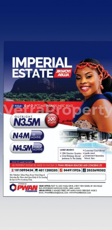  The most Beautiful Estate In Abuja with C of O Imperial Estate  Land for Sale Jukwoyi Abuja Vetra  Property