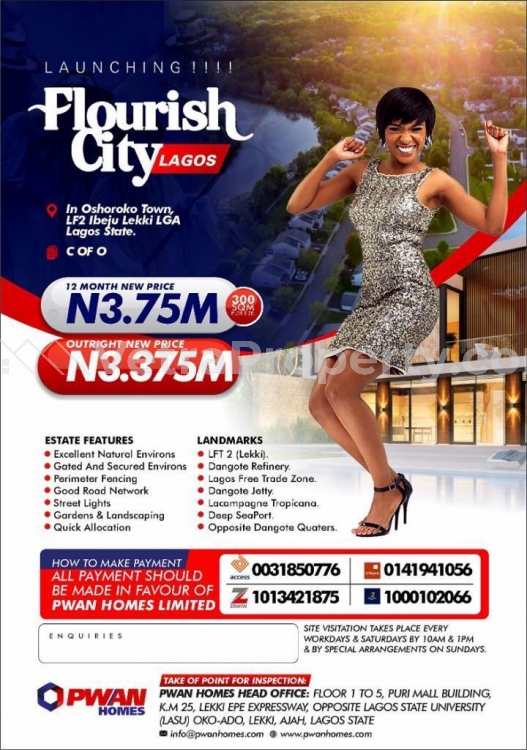  Best Offer in Ibeju-Lekki Florish City with C of O  Land for Sale Ibeju Lekki Lagos Vetra  Property