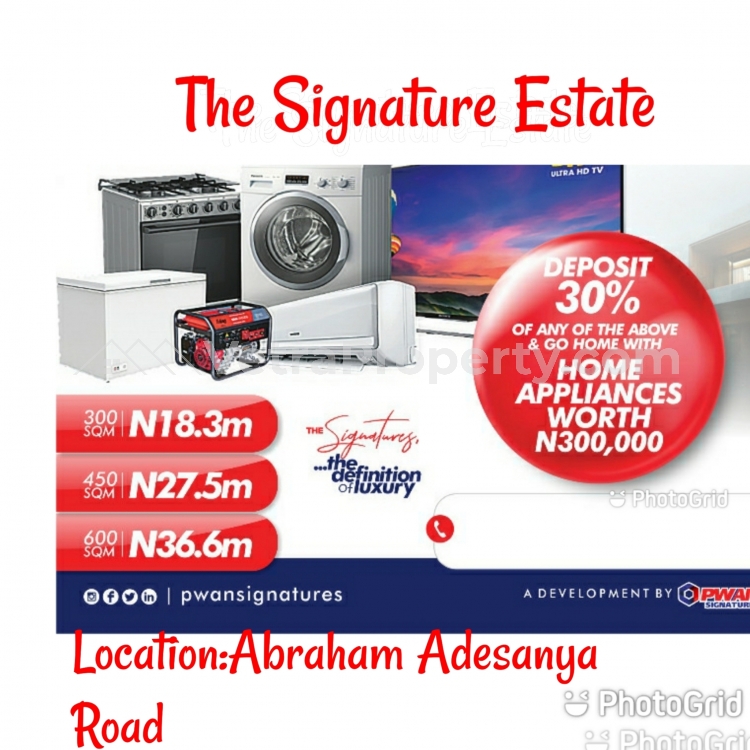 The Signature Estate just along Abraham Adesuya Road By Ogombo Just facing the Express  Land for Sale Ajah Lagos Vetra  Property