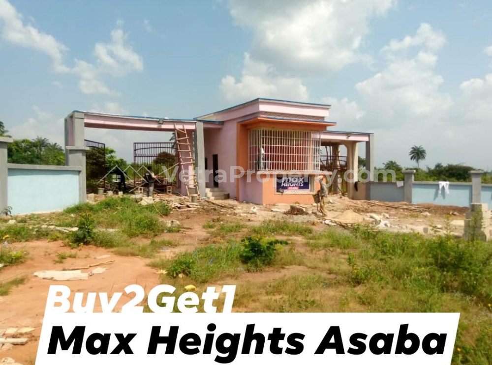 Max Height Estate,Asaba selling Plots of Land Buy 2plots get 1free  Land for Sale Asaba Delta Vetra  Property