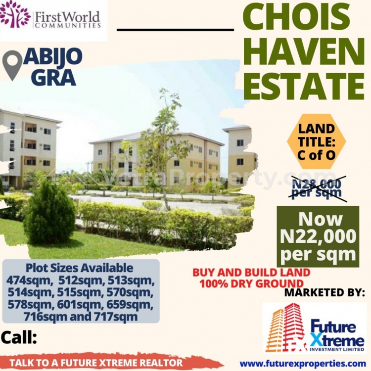  CHOIS HAVEN ESTATE ,Abijo GRA selling plots of Land  Land for Sale Ajah Lagos Vetra  Property