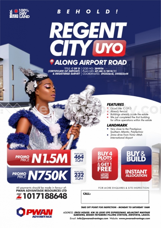  Regent City Estate Uyo, Akwa ibom State Selling Plots of Land  Land for Sale Uyo Akwa Ibom Vetra  Property