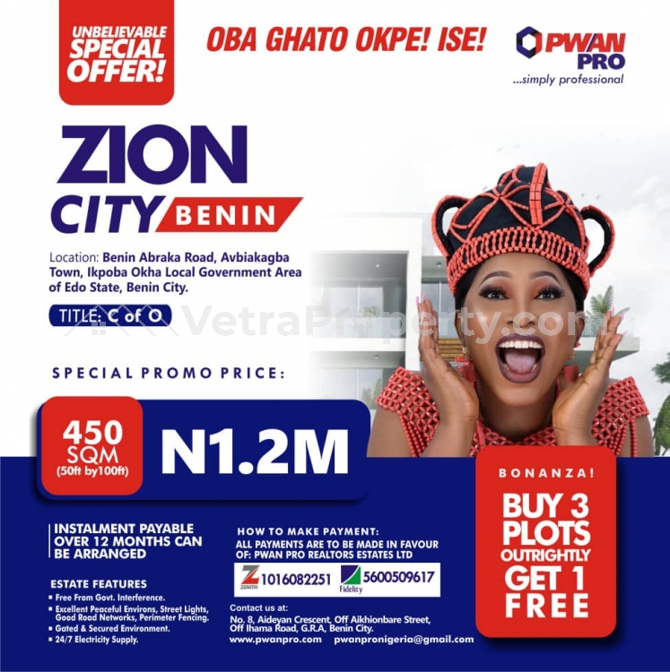  Plots of Land  Land for Sale Ukpoba Edo Vetra  Property