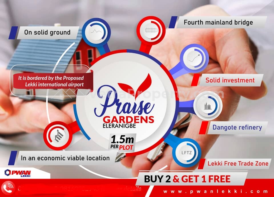  Plot of Land at Praise Gardens Ibeju Lekki (Buy 2plots get 1free)  Land for Sale Ibeju Lekki Lagos Vetra  Property