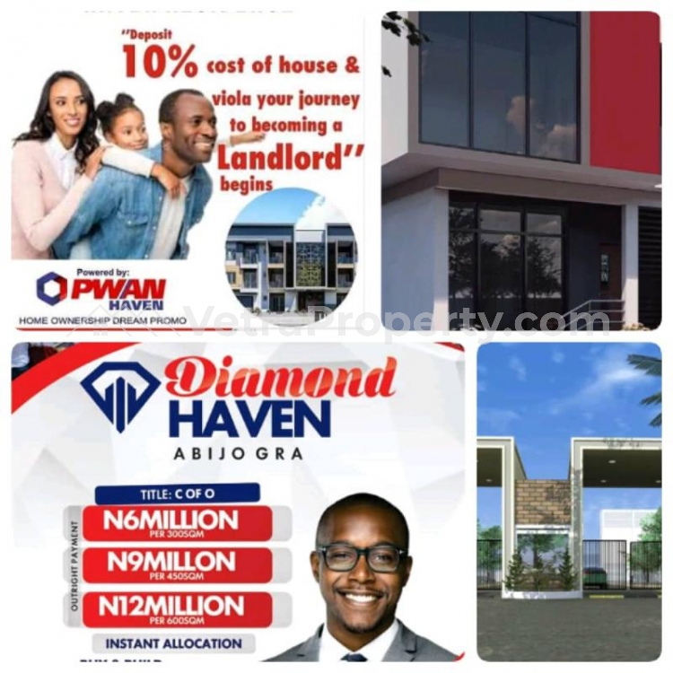  Land In Abijo GRA with C of O (Diamond Haven Estate)  Land for Sale Ajah Lagos Vetra  Property