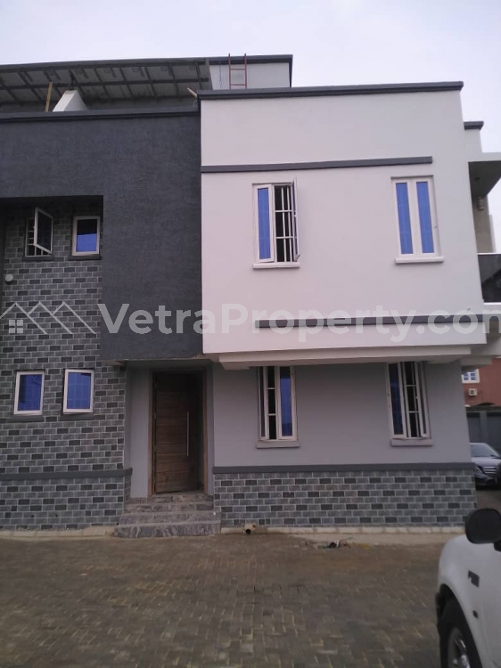  Newly built 4 bedroom duplex, all rooms ensuit, POP finished with kitchen cabinet  4 bedroom House for Rent Maryland Lagos Vetra  Property