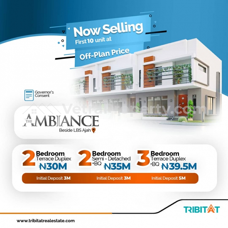 3bedroom Terrance Duplex with BQ  House for Sale Ajah Lagos Vetra  Property