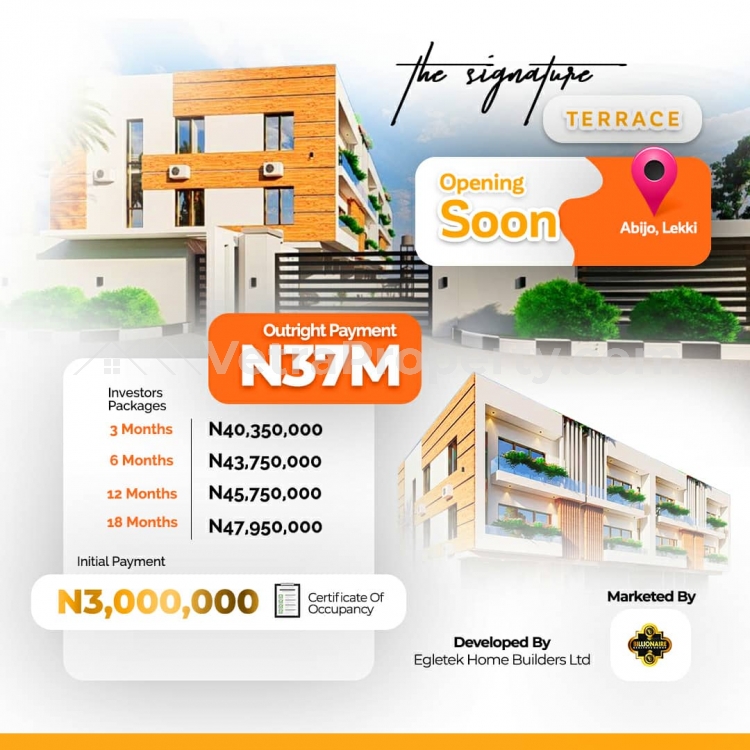  Newly built 5bdrm luxury Terrace Duplex with C of O  5 bedroom House for Sale Ajah Lagos Vetra  Property